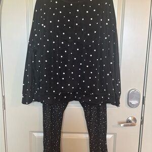 Cozy Black Star Pajama Set